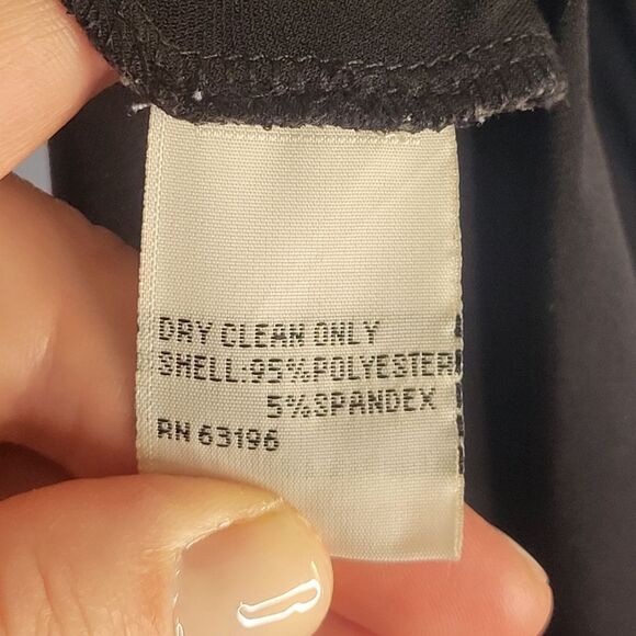 Talbot's Ruched Black Women's Dress - Picture 8 of 12